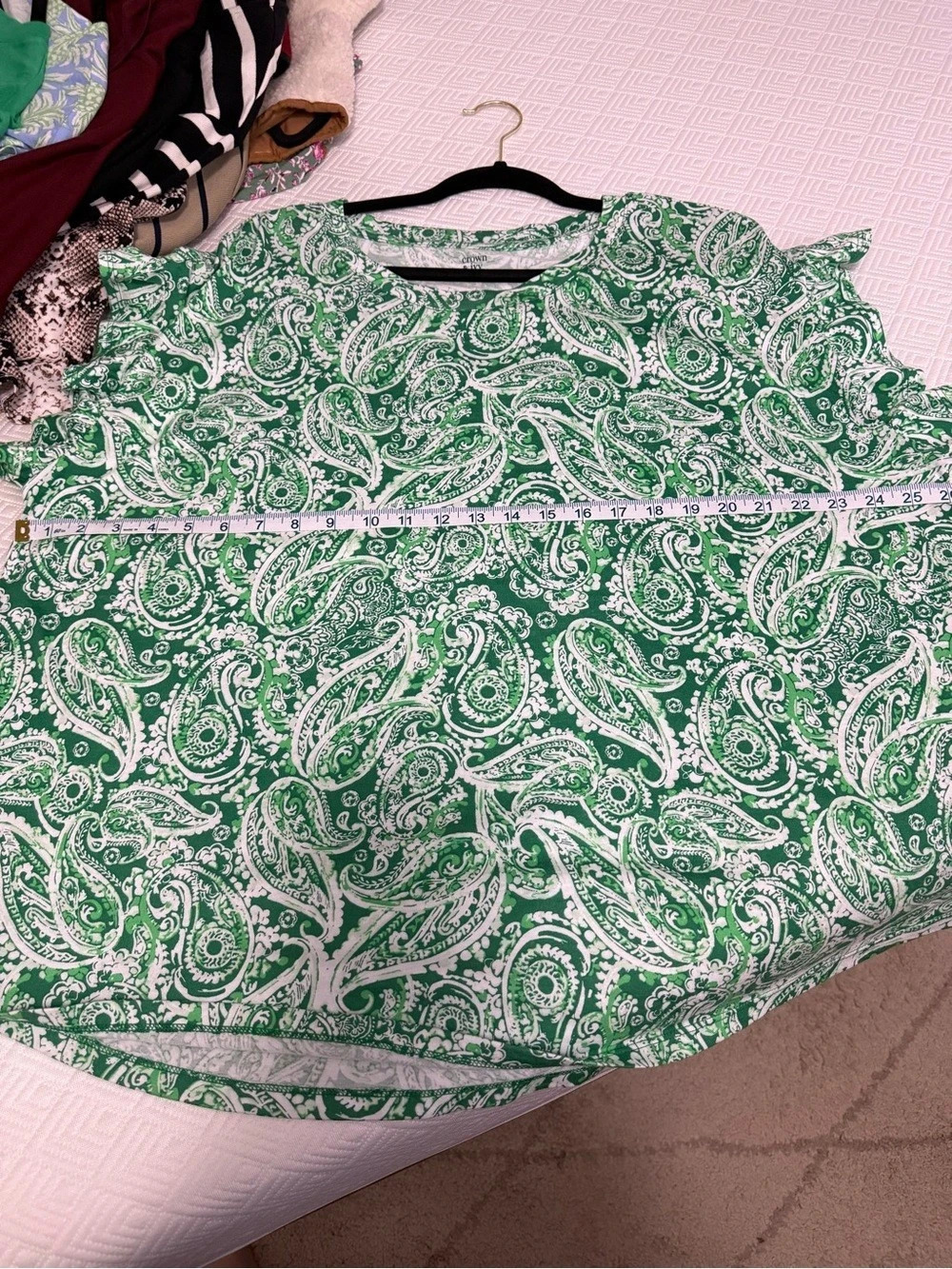Crown & Ivy Short Ruffle Sleeve Tops Size 2X Like New. 3 top bundle - Picture 7 of 13